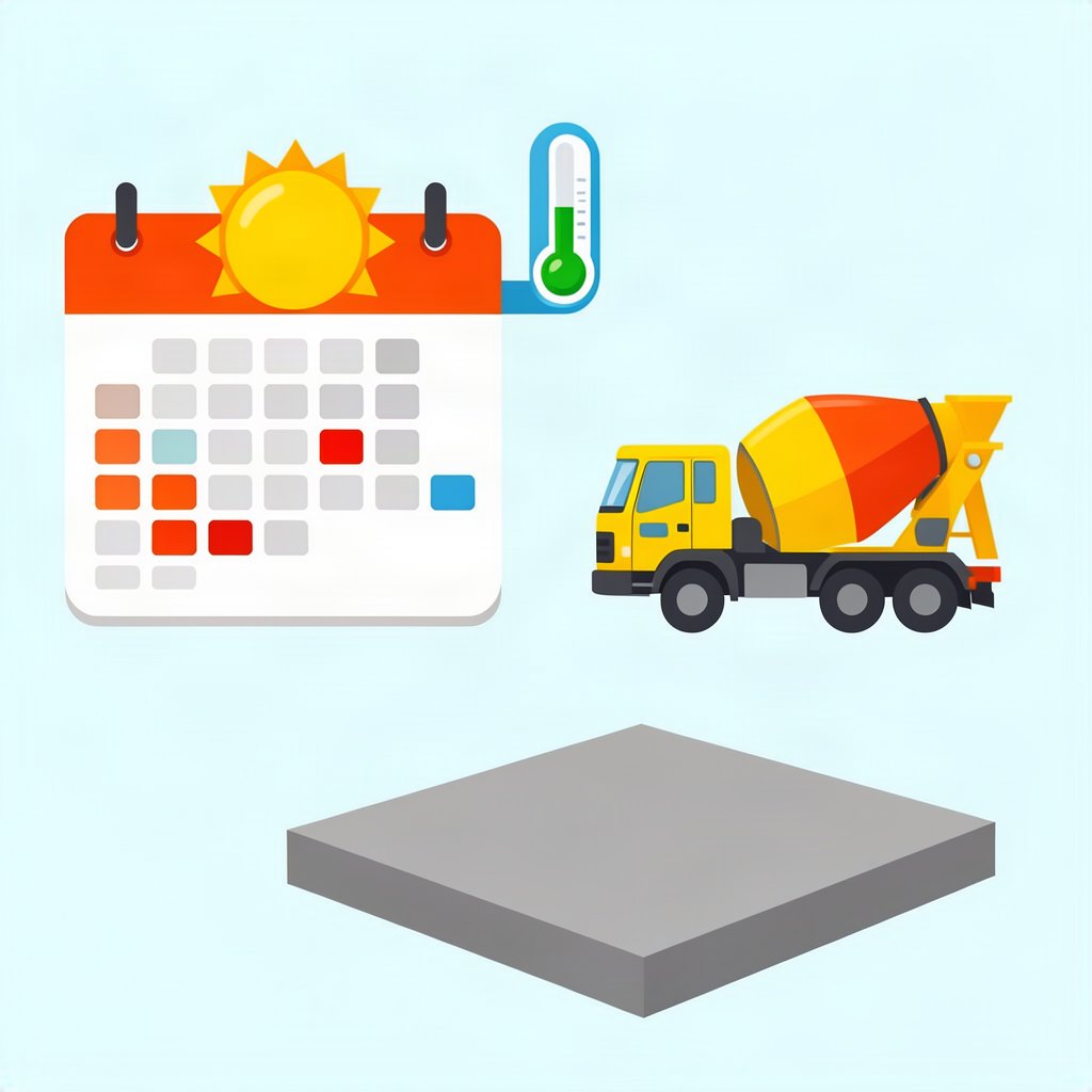 Best Time to Pour Concrete in Cuyahoga Falls and Northeast Ohio